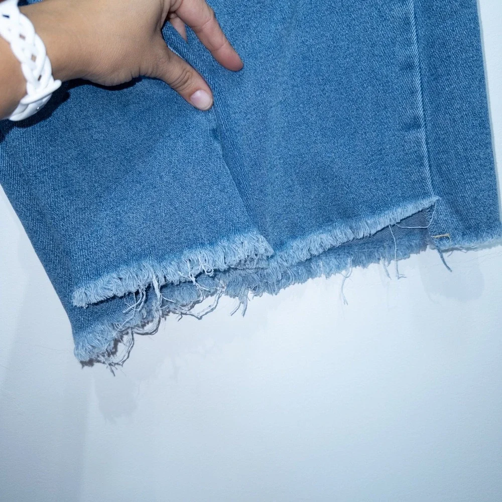 Insane Gene Blue Super‎ Relaxed Mid Rise Crop Boot Cut Jeans Size 27